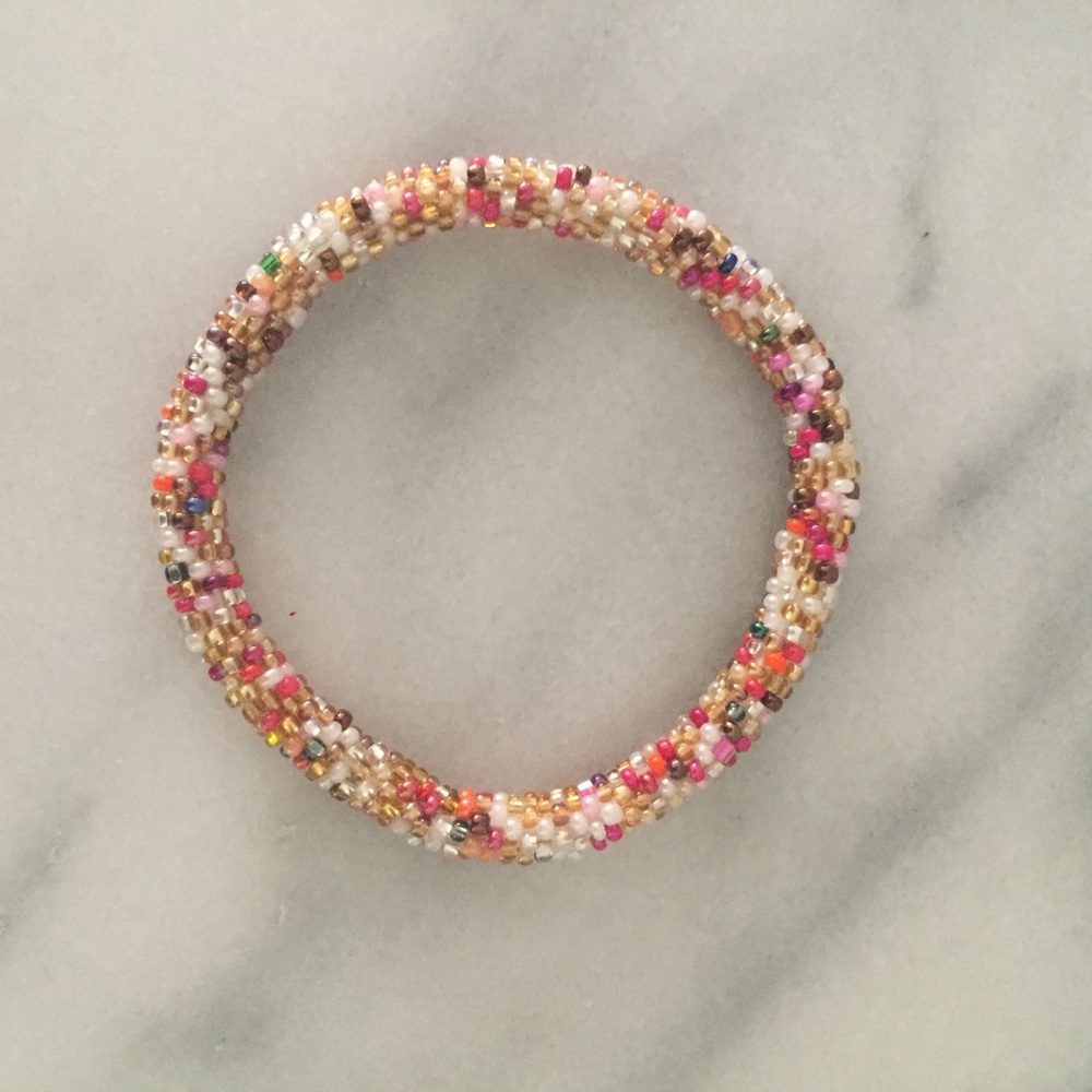 Beaded roll bracelet